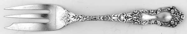 Imperial Chrysanthemum (Sterling, 1894, No Monos) Old Style Pickle Fork