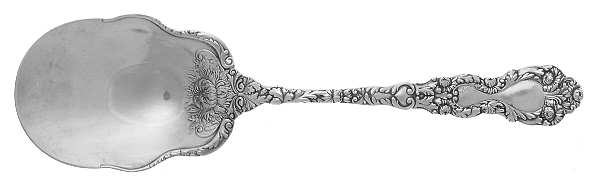 Imperial Chrysanthemum (Sterling, 1894, No Monos) Large Solid Berry/Casserole Spoon