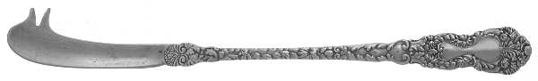 Imperial Chrysanthemum (Sterling, 1894, No Monos) Individual Solid Cheese Pick