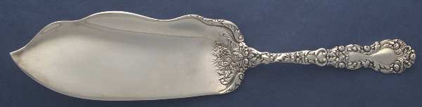 Imperial Chrysanthemum (Sterling, 1894, No Monos) Large Solid Fish Serving Knife