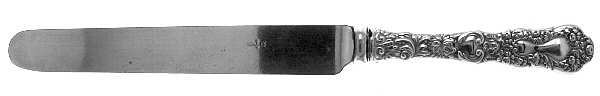 Imperial Chrysanthemum (Sterling, 1894, No Monos) Blunt Hollow Table Knife with Bolster
