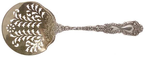 Imperial Chrysanthemum (Sterling, 1894, No Monos) Tomato Server, Solid Piece