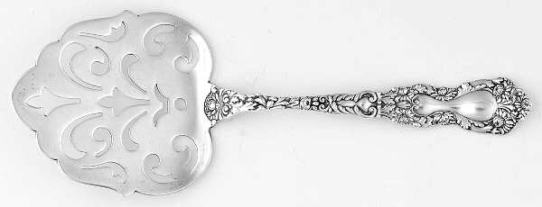 Imperial Chrysanthemum (Sterling, 1894, No Monos) Large Cucumber Server