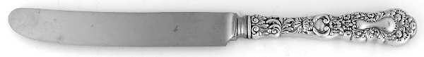 Imperial Chrysanthemum (Sterling, 1894, No Monos) Old French Hollow Knife with Bolster