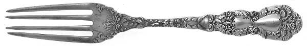 Imperial Chrysanthemum (Sterling, 1894, No Monos) Solid Youth Tea Fork