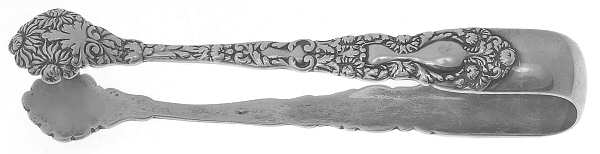 Imperial Chrysanthemum (Sterling, 1894, No Monos) Bon Bon Tongs