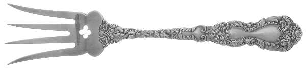 Imperial Chrysanthemum (Sterling, 1894, No Monos) Medium Chipped Beef Fork