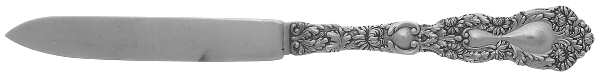 Imperial Chrysanthemum (Sterling, 1894, No Monos) Individual Solid Fruit Knife