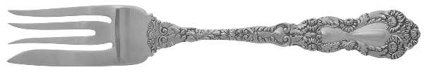Imperial Chrysanthemum (Sterling, 1894, No Monos) Large Individual Solid Fish/Salad Fork