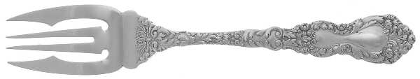 Imperial Chrysanthemum (Sterling, 1894, No Monos) Large Individual Solid Fish/Salad Fork