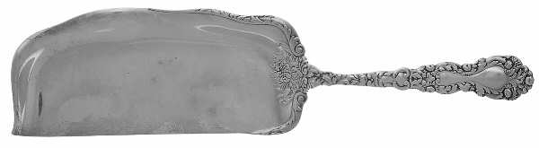 Imperial Chrysanthemum (Sterling, 1894, No Monos) Large Flat Handle Crumb Knife/Crumber