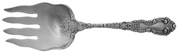 Imperial Chrysanthemum (Sterling, 1894, No Monos) Small Solid Fish Serving Fork