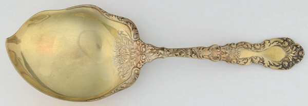 Imperial Chrysanthemum (Sterling, 1894, No Monos) Vegetable Serving Spoon (Solid)