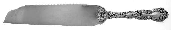 Imperial Chrysanthemum (Sterling, 1894, No Monos) Cake Saw Solid Piece