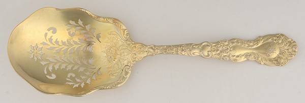 Imperial Chrysanthemum (Sterling, 1894, No Monos) Ice Serving Spoon Large