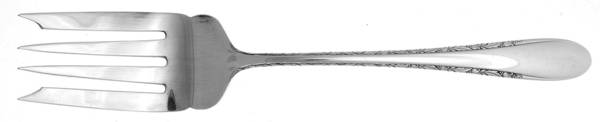 Invitation (Silverplate, 1940) Medium Solid Cold Meat Serving Fork