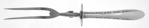 Invitation (Silverplate, 1940) Large Stainless-Prong Roast Carving Fork