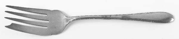 Invitation (Silverplate, 1940) Small Solid Cold Meat Serving Fork by Gorham Silver
