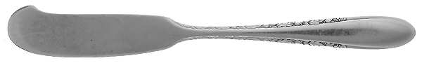 Invitation (Silverplate, 1940) Flat Handle Butter Spreader by Gorham Silver
