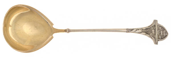 Ivy (Sterling, 1865, 1868) Solid Gravy Ladle