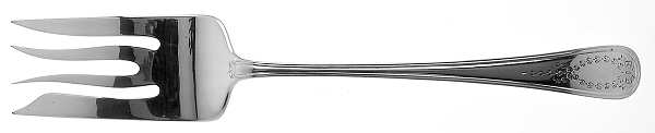 Jefferson (Sterling, 1907) Medium Solid Cold Meat Serving Fork