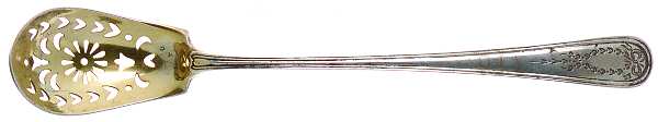 Jefferson (Sterling, 1907) Pierced Bowl Short Handle Olive Spoon