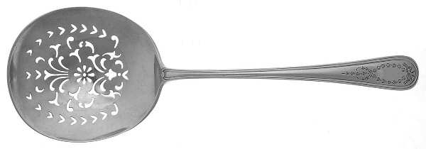 Jefferson (Sterling, 1907) Large Pierced Pea Serving Spoon