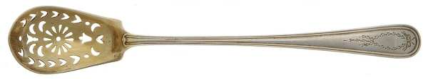 Jefferson (Sterling, 1907) Pierced Bowl Short Handle Olive Spoon