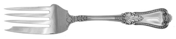 Kensington (Sterling, 1893) Medium Solid Cold Meat Serving Fork