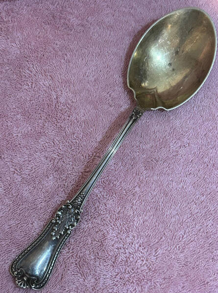 Kensington (Sterling, 1893) Oversize Solid Salad Serving Spoon