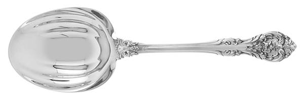 King Edward (Sterling, 1936, No Monos) Solid Salad Serving Spoon