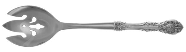 King Edward (Sterling, 1936, No Monos) Salad Serving Fork with Stainless Prongs HC