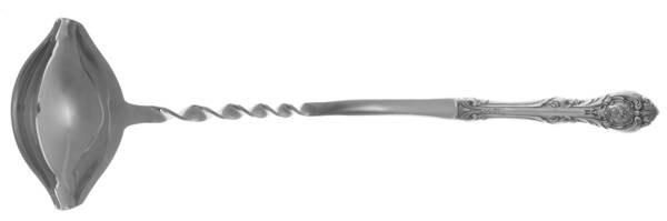 King Edward (Sterling, 1936, No Monos) Punch Ladle with Stainless Bowl HC