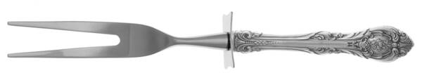 King Edward (Sterling, 1936, No Monos) Carving Fork Small with Stainless Prongs HC