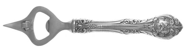 King Edward (Sterling, 1936, No Monos) Bottle/Can Opener with Stainless Bowl HC