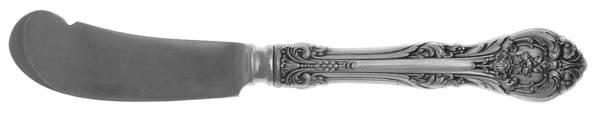 King Edward (Sterling, 1936, No Monos) Butter Spreader Hollow Hdl-Paddle/Stainless Blade