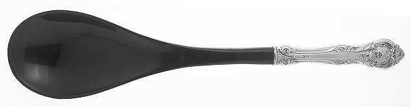 King Edward (Sterling, 1936, No Monos) Salad Serving Spoon with Plastic Bowl