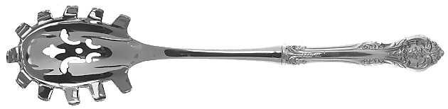 King Edward (Sterling, 1936, No Monos) Pasta Server with Stainless Bowl