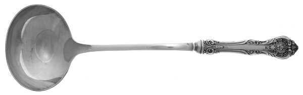 King Edward (Sterling, 1936, No Monos) Soup Ladle with Silverplate Bowl
