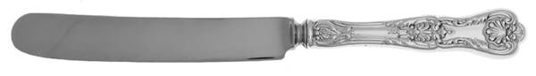 King George (Sterling, 1894, No Monograms) Old French Thin Hollow Knife with Bolster