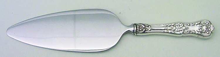 King George (Sterling, 1894, No Monograms) Pie Server with Stainless Blade