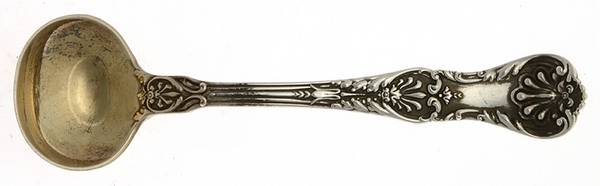 King George (Sterling, 1894, No Monograms) Master Salt Spoon