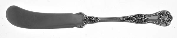 King George (Sterling, 1894, No Monograms) Flat Handle Butter Spreader