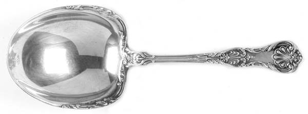 King George (Sterling, 1894, No Monograms) Small Solid Berry/Casserole Spoon