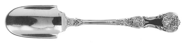 King George (Sterling, 1894, No Monograms) Solid Cheese Scoop