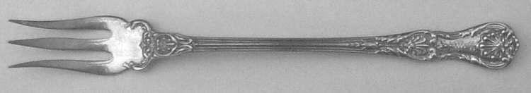 King George (Sterling, 1894, No Monograms) Olive Fork
