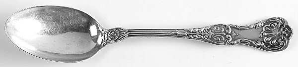 King George (Sterling, 1894, No Monograms) Dessert/Oval Soup Spoon