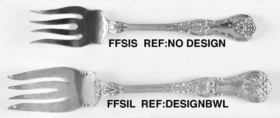 King George (Sterling, 1894, No Monograms) Small Individual Solid Fish/Salad Fork