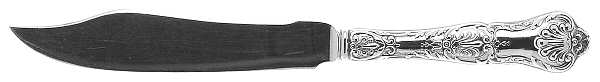 King George (Sterling, 1894, No Monograms) Individual Hollow Handle Fish Knife-Sterling Blade