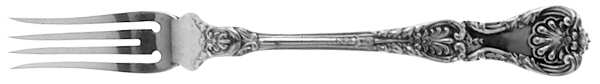 King George (Sterling, 1894, No Monograms) Individual Solid Fruit Fork